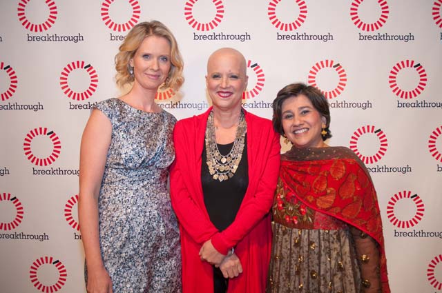 Breakthrough Gala -3 Breakthrough Gala - Cynthia Nixon, Eve Ensler and Mallika Dutt