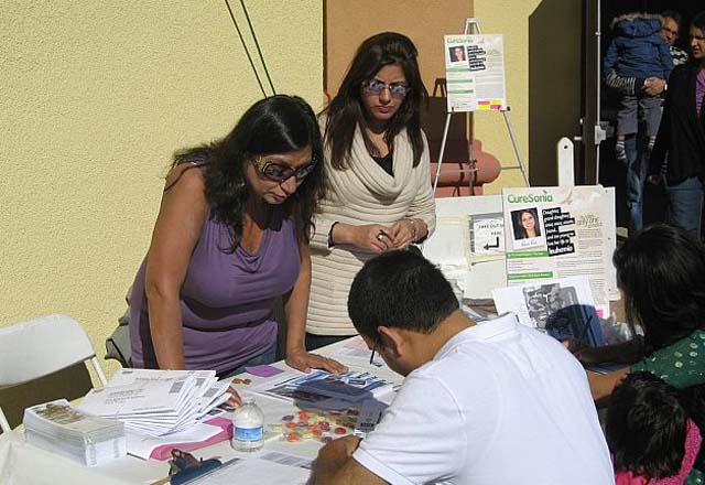 Cure Sonia - National Marrow Donor Program Cure Sonia is a project to get South Asians registered for a bone marrow drive for Sonia Rai, who has Leukemia. Here donors are gathered to sign up for the National Marrow Donor Program