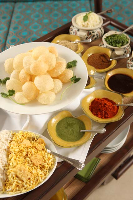 TULSI_Chaat Cart at Tulsi Restaurant Tulsi chaat cart serves the street foods of India. Tulsi is a new Indian restaurant in Manhattan with chefs Hemant Mathur, Dandu Ram and Surbhi Mathur