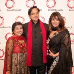 Breakthrough Gala: Mallika Dutt with Shashi and Sunanda Tharoor
