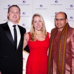 At the Loomba Foundation dinner, Peter and Johanna Nardin with Peter Rajsingh