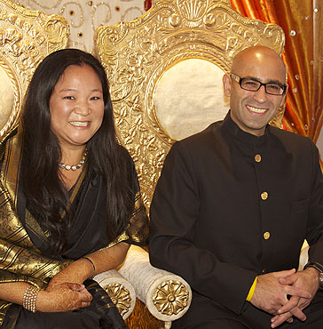 Deborah and Chetan Bhandari at Red Ribbon's Bollywood Gala